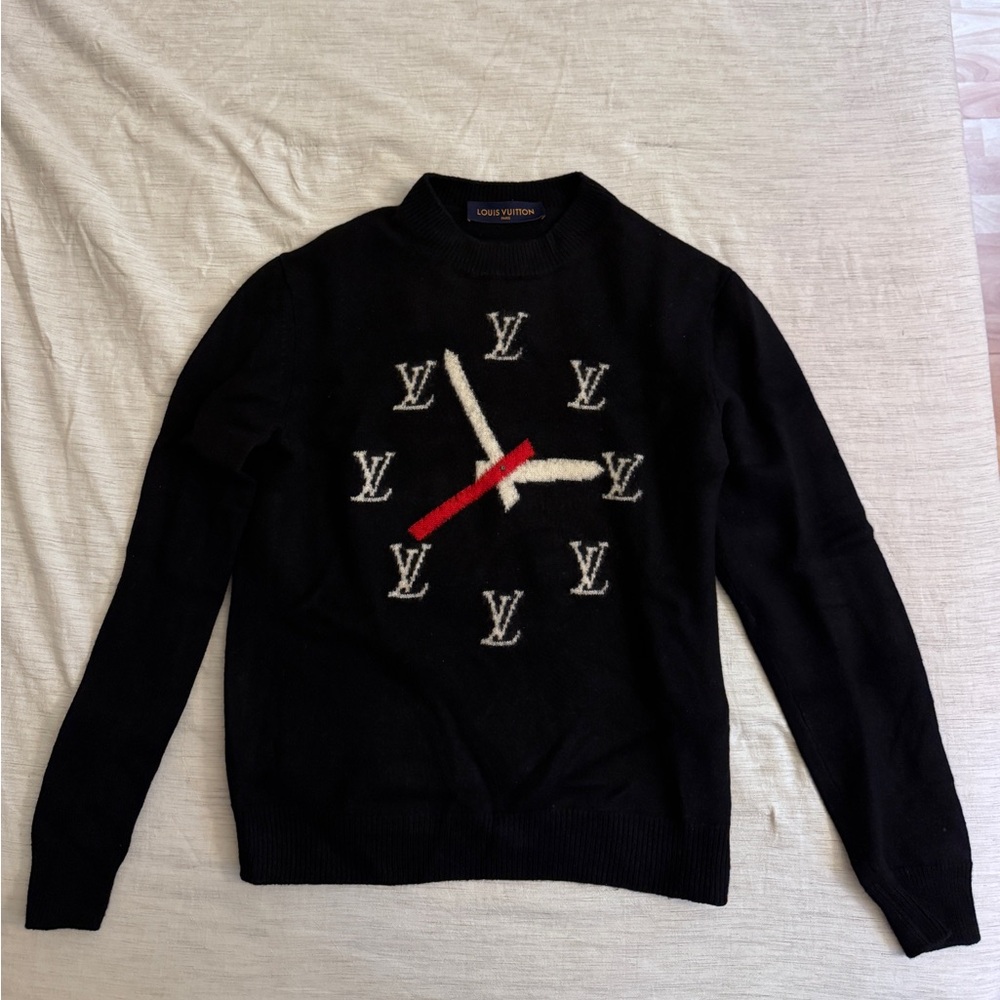 Louis Vuitton Clock Intarsia Sweater